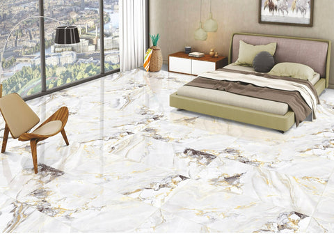 Cheshire Gold 60 x 60 cm Polished Wall and Floor Tiles