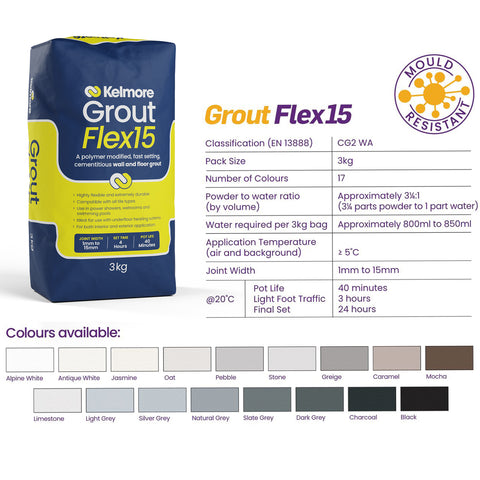 KELMORE GROUT 3 KG ANTI MOULD