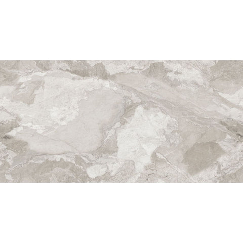 Kamino Polenta 60 x 120cm Grey Gloss Porcelain Marble Tile