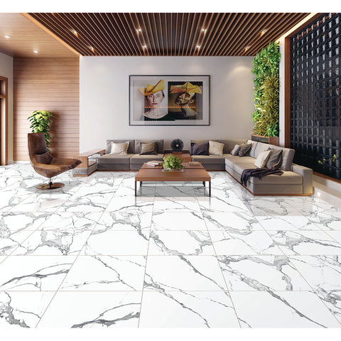 Athens 60 x 60 cm Grey MATT Carvings Wall and Floor Tiles