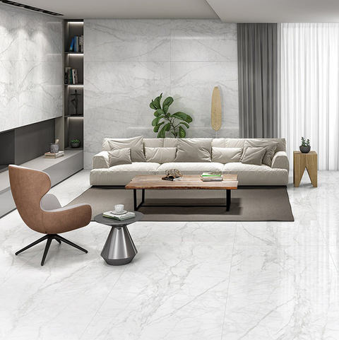 Calacatta Furry 60x120 Grey Polished Wall and Floor Tiles