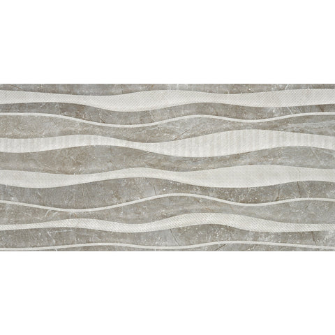 Luxor 30 x 60cm Gloss Gris Mosaic Wall Tiles
