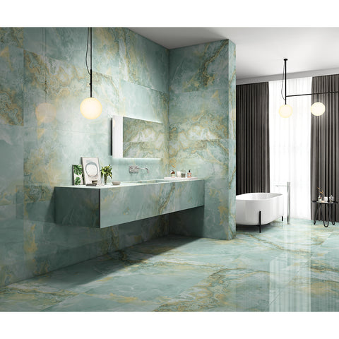 Onyx Stone 60x120 Verde Polished WALL AND FLOOR