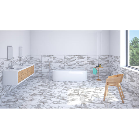 Oro Calcutta 60x60 White Polished